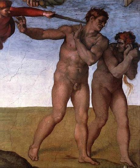 Michelangelo Buonarroti Expulsion from Garden of Eden china oil painting image